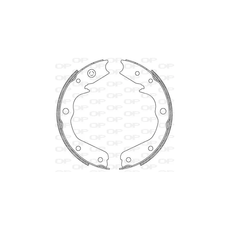 Jeu de mâchoires de frein OPEN PARTS BSA2191.00