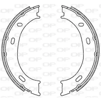 Jeu de mâchoires de frein OPEN PARTS BSA2192.00