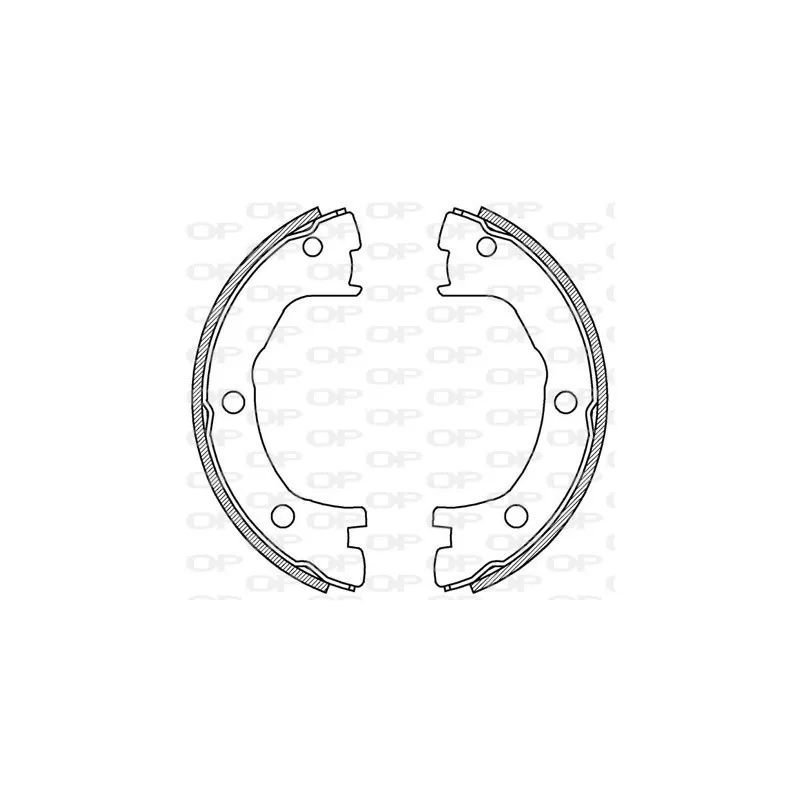 Jeu de mâchoires de frein OPEN PARTS BSA2194.00