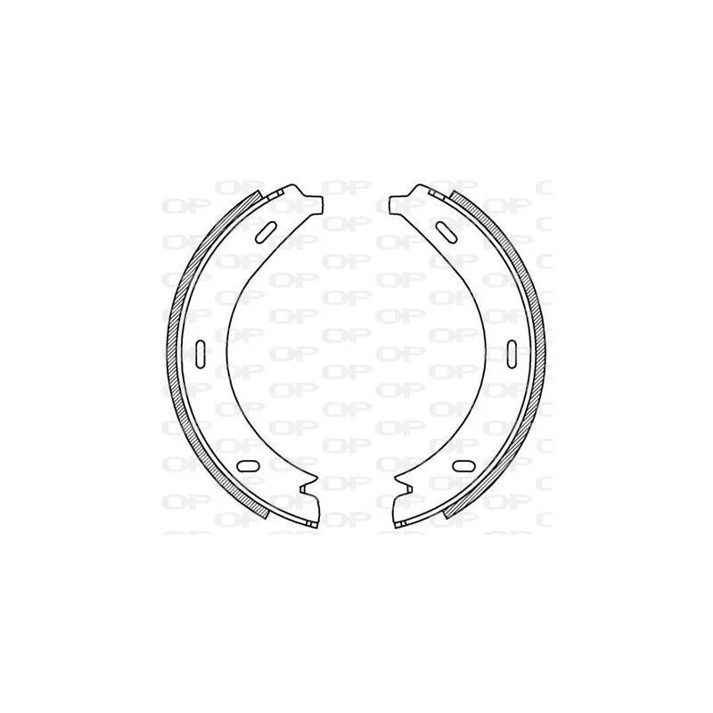 Jeu de mâchoires de frein OPEN PARTS BSA2195.00