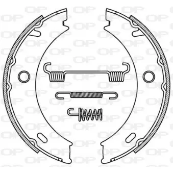Jeu de mâchoires de frein OPEN PARTS BSA2196.00