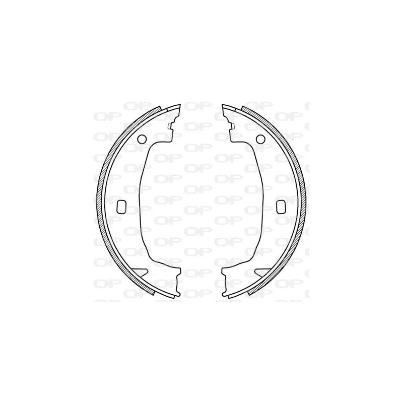 Jeu de mâchoires de frein OPEN PARTS BSA2197.00