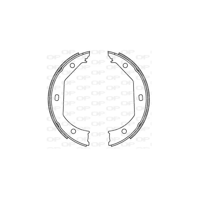 Jeu de mâchoires de frein OPEN PARTS BSA2198.00