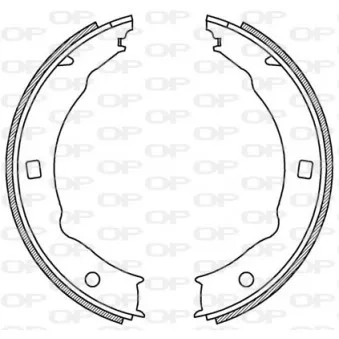 Jeu de mâchoires de frein OPEN PARTS BSA2199.00