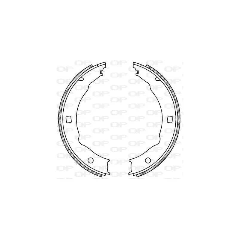 Jeu de mâchoires de frein OPEN PARTS BSA2199.00