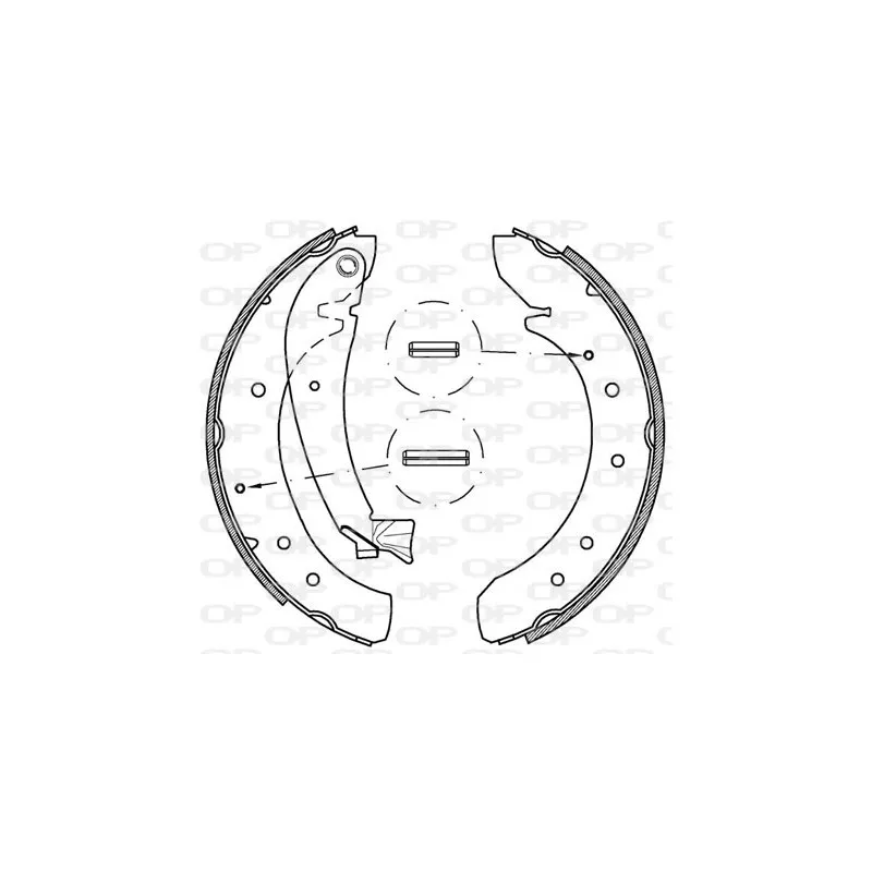 Jeu de mâchoires de frein OPEN PARTS BSA2202.00