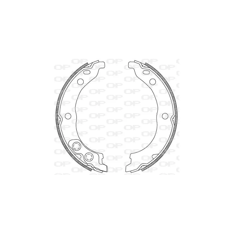 Jeu de mâchoires de frein OPEN PARTS BSA2206.00