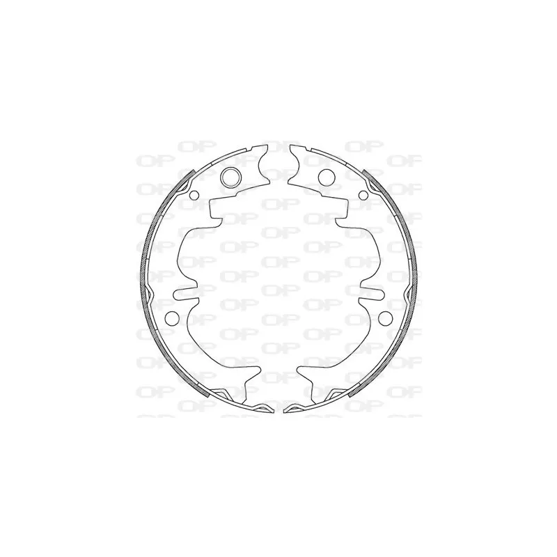 Jeu de mâchoires de frein OPEN PARTS BSA2208.00