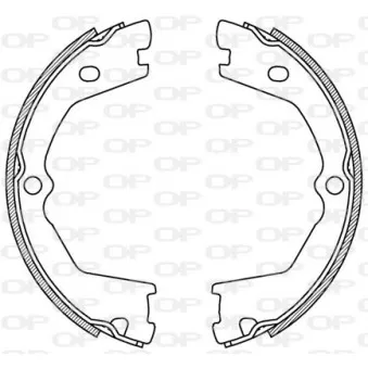 Jeu de mâchoires de frein OPEN PARTS BSA2209.00