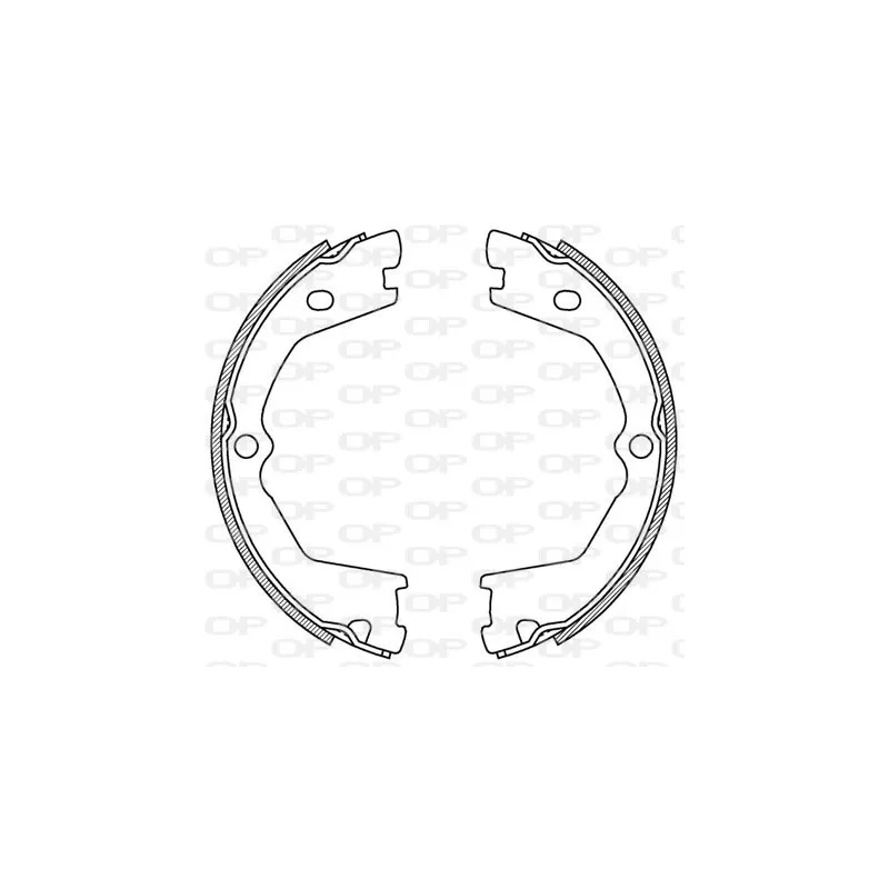 Jeu de mâchoires de frein OPEN PARTS BSA2209.00