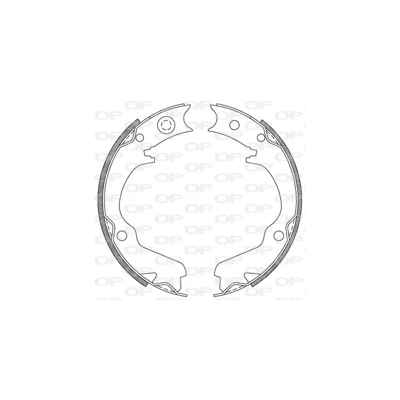 Jeu de mâchoires de frein OPEN PARTS BSA2210.00