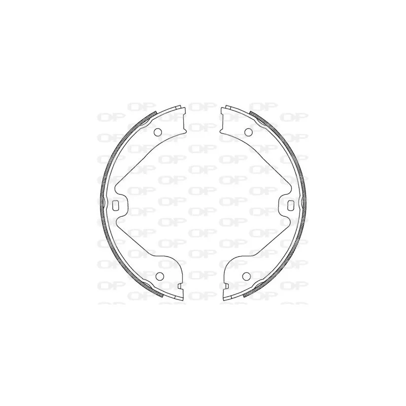 Jeu de mâchoires de frein OPEN PARTS BSA2211.00