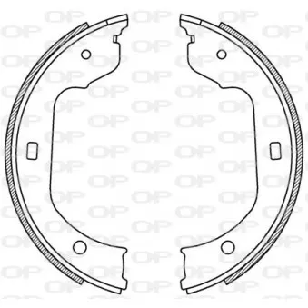 Jeu de mâchoires de frein OPEN PARTS BSA2213.00