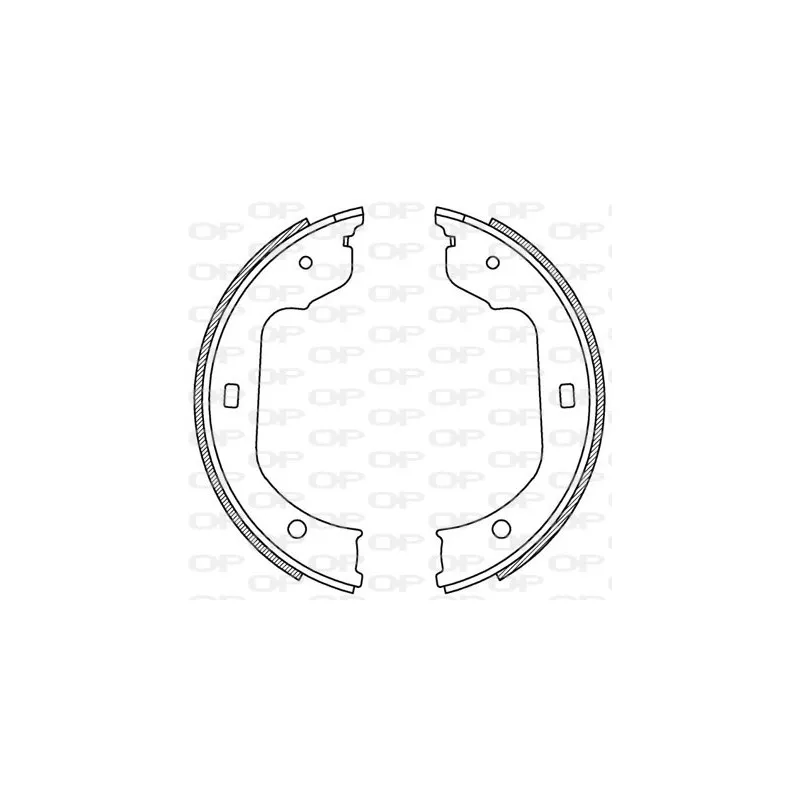 Jeu de mâchoires de frein OPEN PARTS BSA2213.00