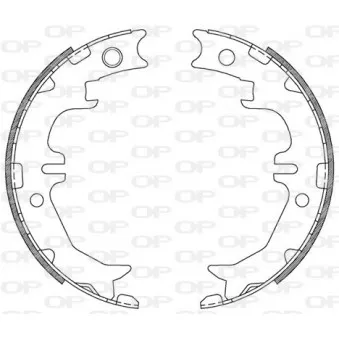 Jeu de mâchoires de frein OPEN PARTS BSA2214.00