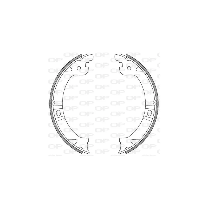 Jeu de mâchoires de frein OPEN PARTS BSA2215.00