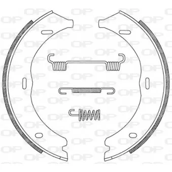 Jeu de mâchoires de frein OPEN PARTS BSA2216.00