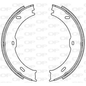 Jeu de mâchoires de frein OPEN PARTS BSA2217.00