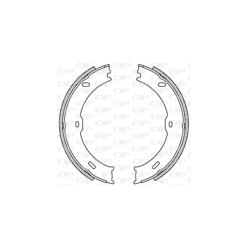 Jeu de mâchoires de frein OPEN PARTS BSA2217.00