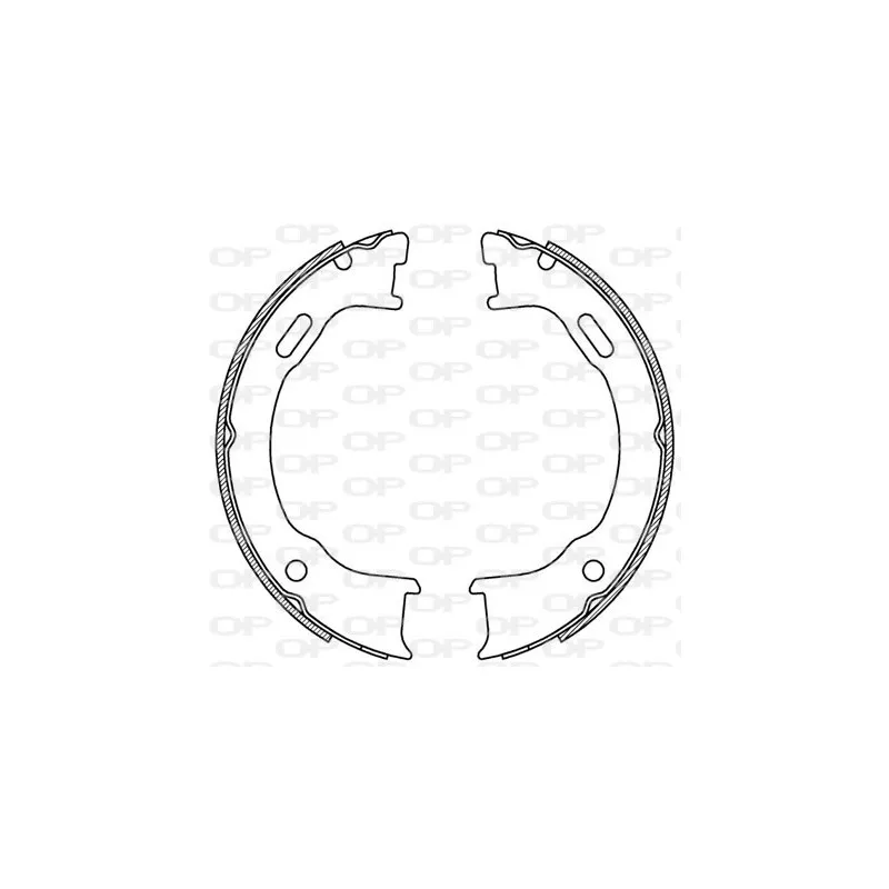 Jeu de mâchoires de frein OPEN PARTS BSA2218.00