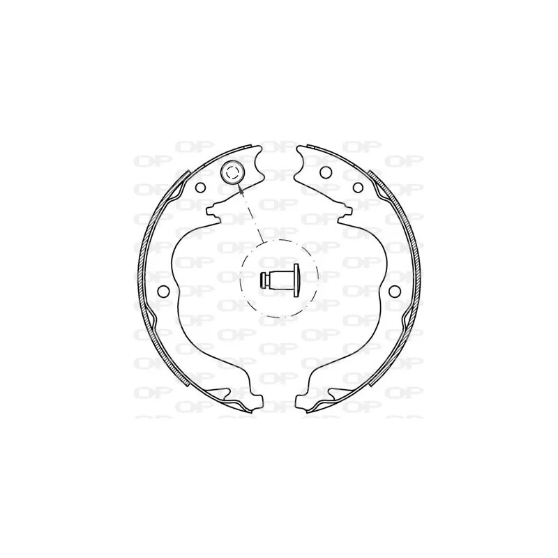Jeu de mâchoires de frein OPEN PARTS BSA2219.00