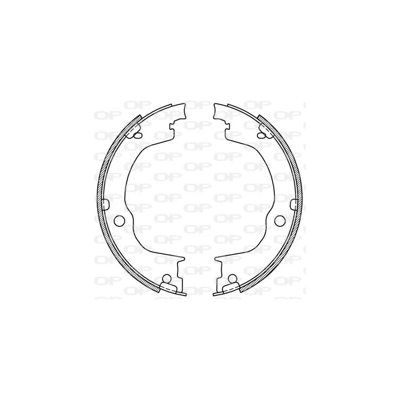 Jeu de mâchoires de frein OPEN PARTS BSA2220.00
