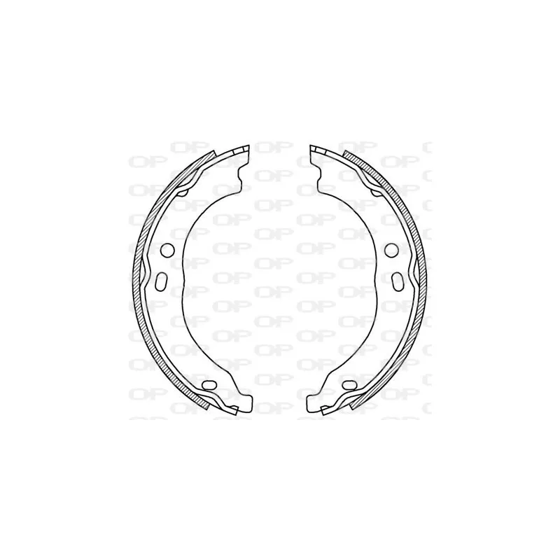 Jeu de mâchoires de frein OPEN PARTS BSA2221.00