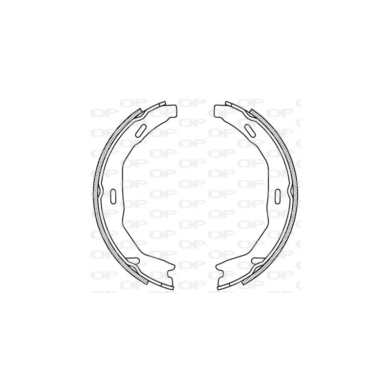 Jeu de mâchoires de frein OPEN PARTS BSA2222.00