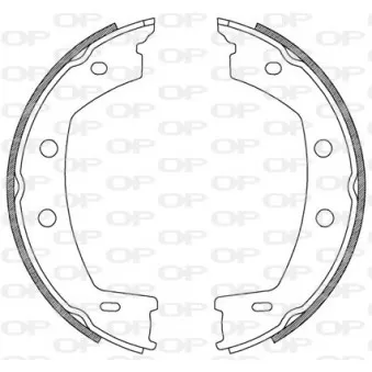 Jeu de mâchoires de frein OPEN PARTS BSA2226.00