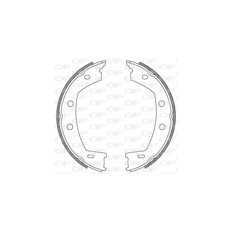 Jeu de mâchoires de frein OPEN PARTS BSA2226.00
