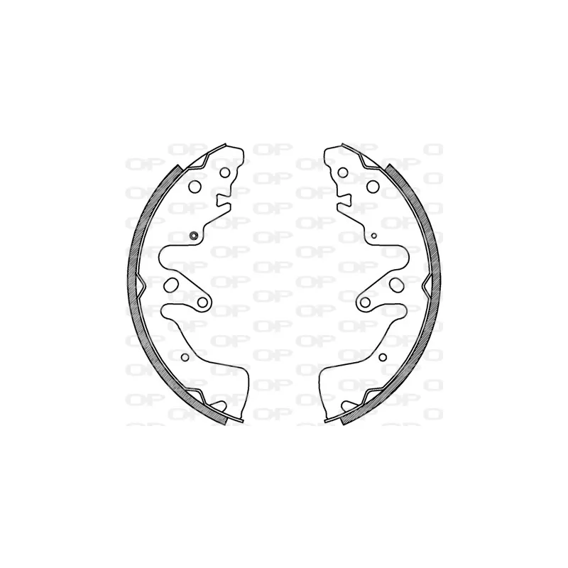 Jeu de mâchoires de frein OPEN PARTS BSA2228.00
