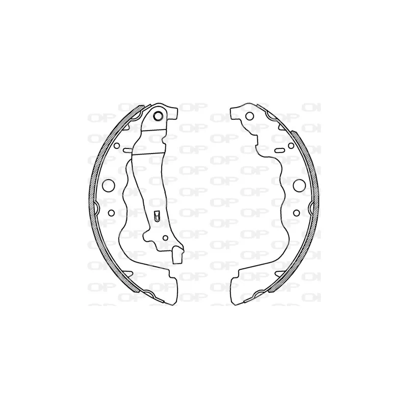 Jeu de mâchoires de frein OPEN PARTS BSA2229.00