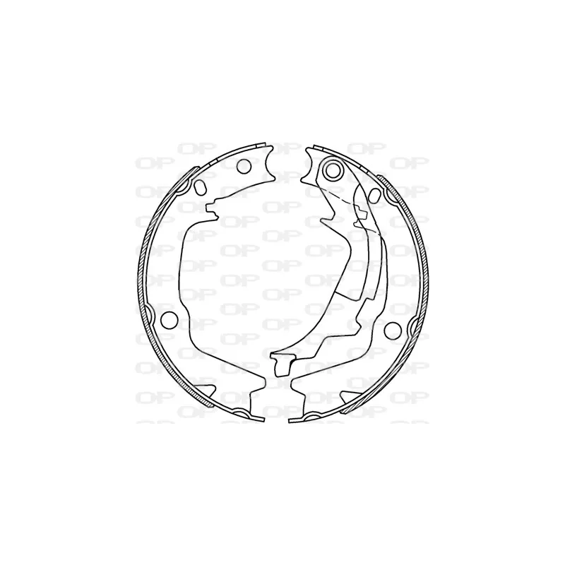 Jeu de mâchoires de frein OPEN PARTS BSA2232.00