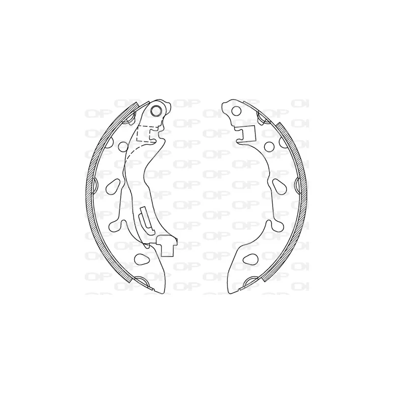 Jeu de mâchoires de frein OPEN PARTS BSA2235.00