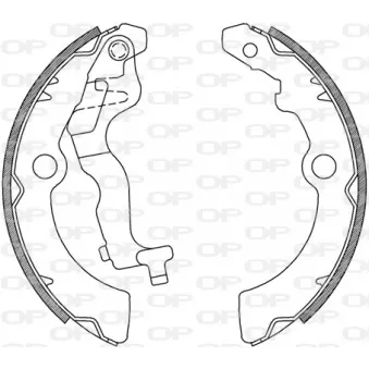 Jeu de mâchoires de frein OPEN PARTS BSA2236.00