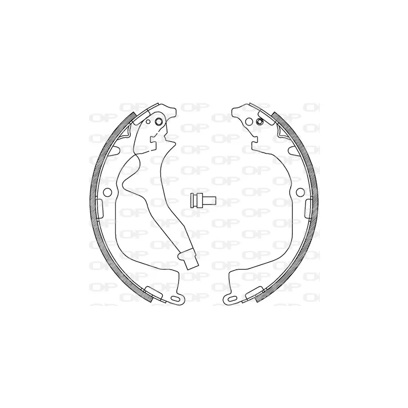 Jeu de mâchoires de frein OPEN PARTS BSA2242.00