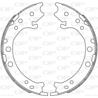 Jeu de mâchoires de frein OPEN PARTS BSA2243.00