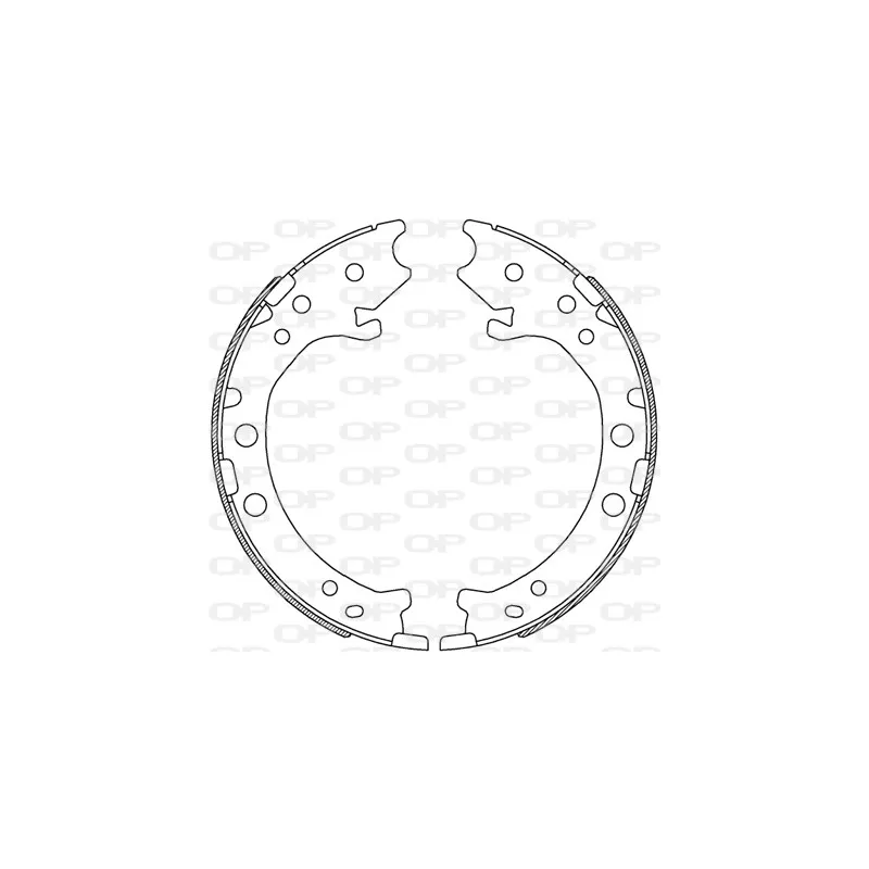 Jeu de mâchoires de frein OPEN PARTS BSA2243.00