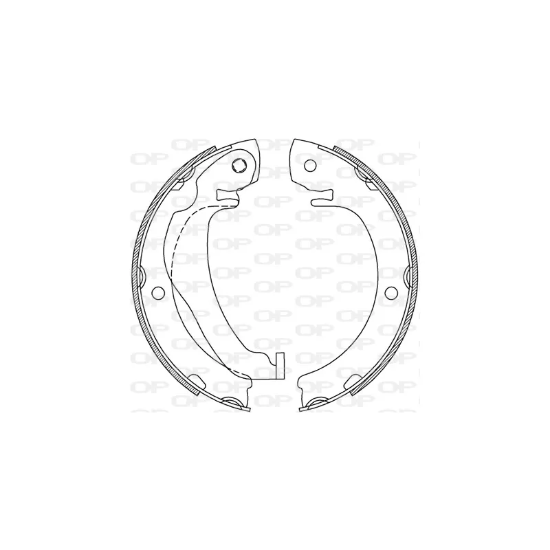 Jeu de mâchoires de frein OPEN PARTS BSA2245.00