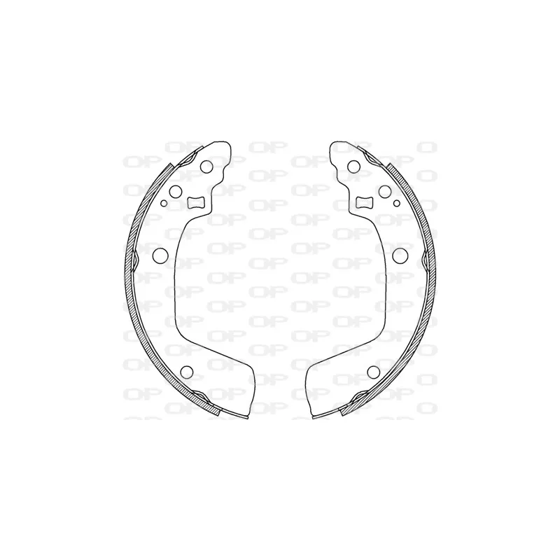 Jeu de mâchoires de frein OPEN PARTS BSA2246.00