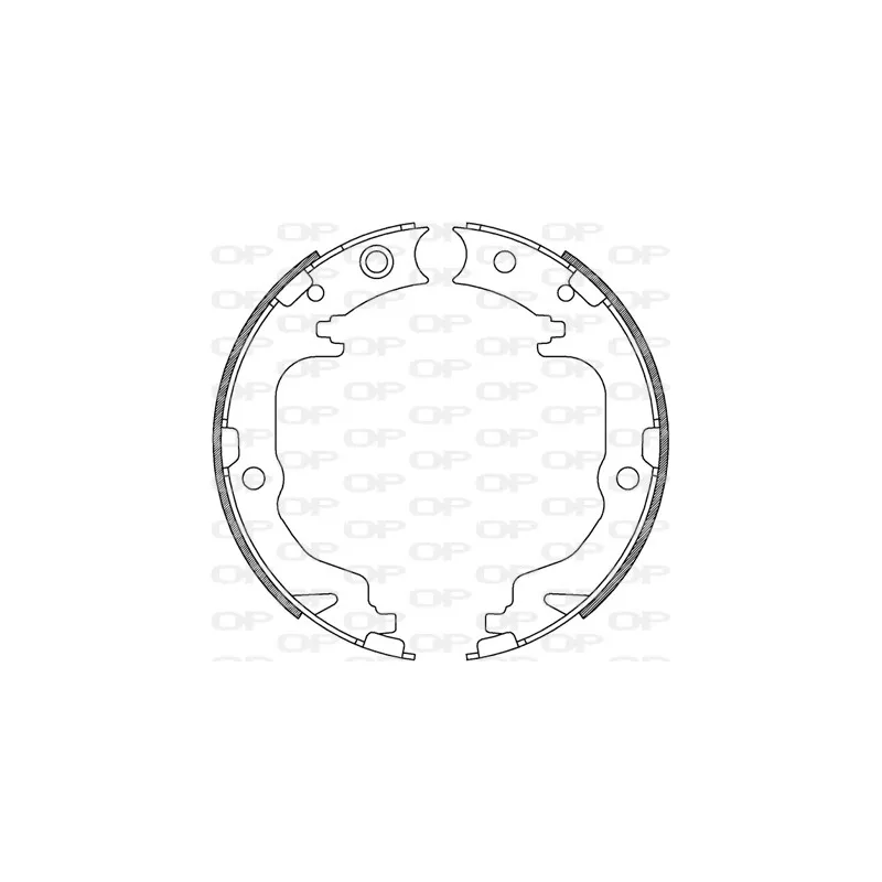 Jeu de mâchoires de frein OPEN PARTS BSA2247.00