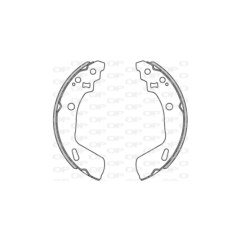 Jeu de mâchoires de frein OPEN PARTS BSA2249.00