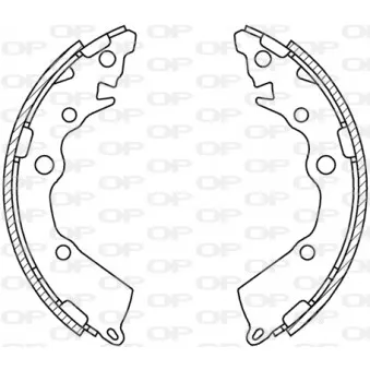 Jeu de mâchoires de frein OPEN PARTS BSA2251.00