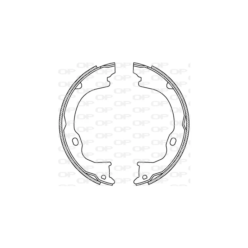 Jeu de mâchoires de frein OPEN PARTS BSA2254.00