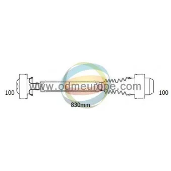 Arbre de transmission, entraînement essieux ODM-MULTIPARTS