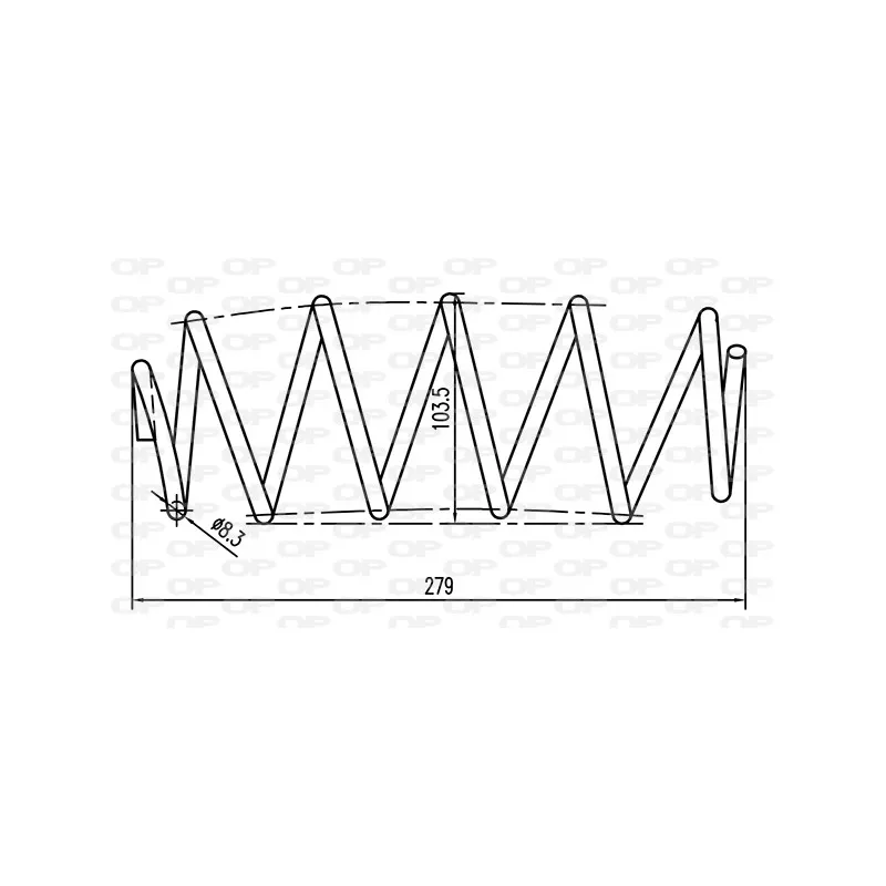 Ressort de suspension OPEN PARTS CSR9034.00