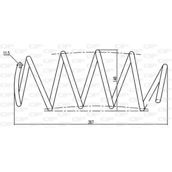 Ressort de suspension OPEN PARTS CSR9061.00