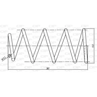 Ressort de suspension OPEN PARTS CSR9136.00