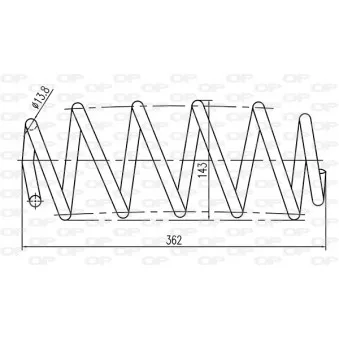Ressort de suspension OPEN PARTS CSR9271.00