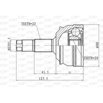 Embout de cardan avant (kit de réparation) OPEN PARTS CVJ5011.10
